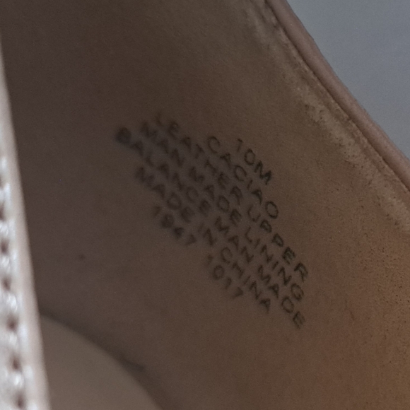 Nine West Caciao Beige Leather Peekaboo Toe 3 1/2" Heel Stilleto Women's 10 M - Picture 12 of 12